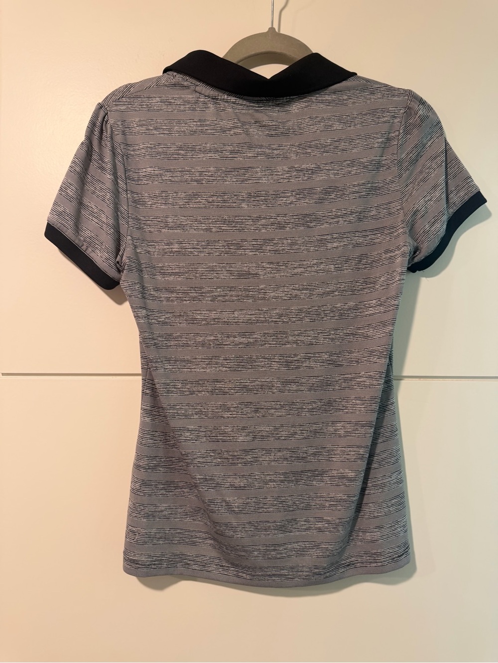Puma Women's Gray Polo Button Down Shirt with Black Collar - Picture 2 of 3